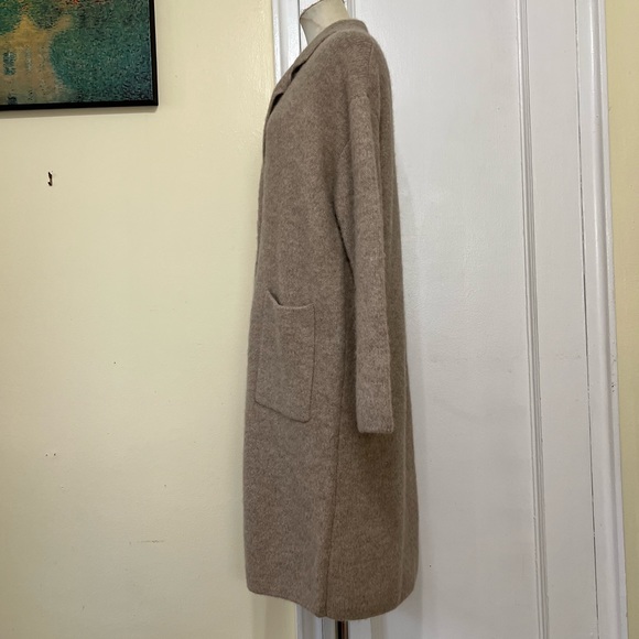 THEORY 
Melisandre Wool-Blend Coat - Beige - Picture 8 of 15